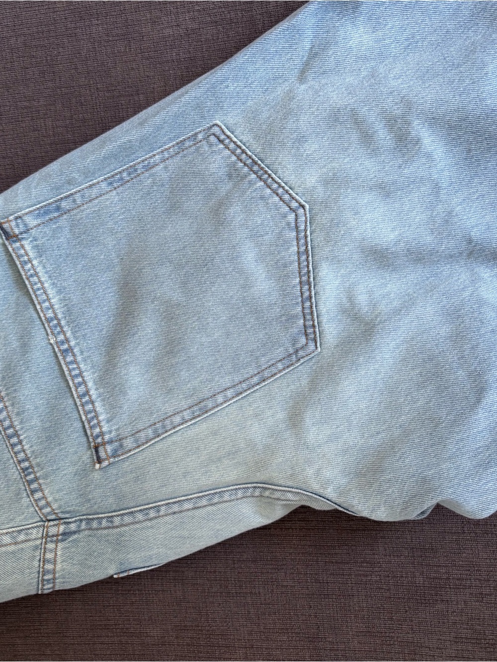 AYR Big Salad Glaciers 28 SHORT - Light Blue Wide-Leg High-Rise Jeans - Picture 2 of 6